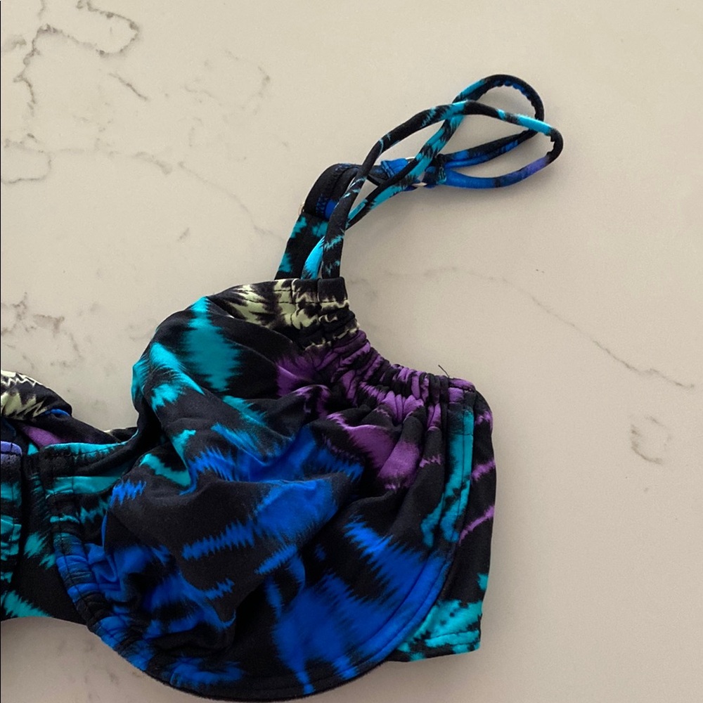 Coco Reef NWOT…Vibrant Multicolor Bikini Top - Picture 2 of 8